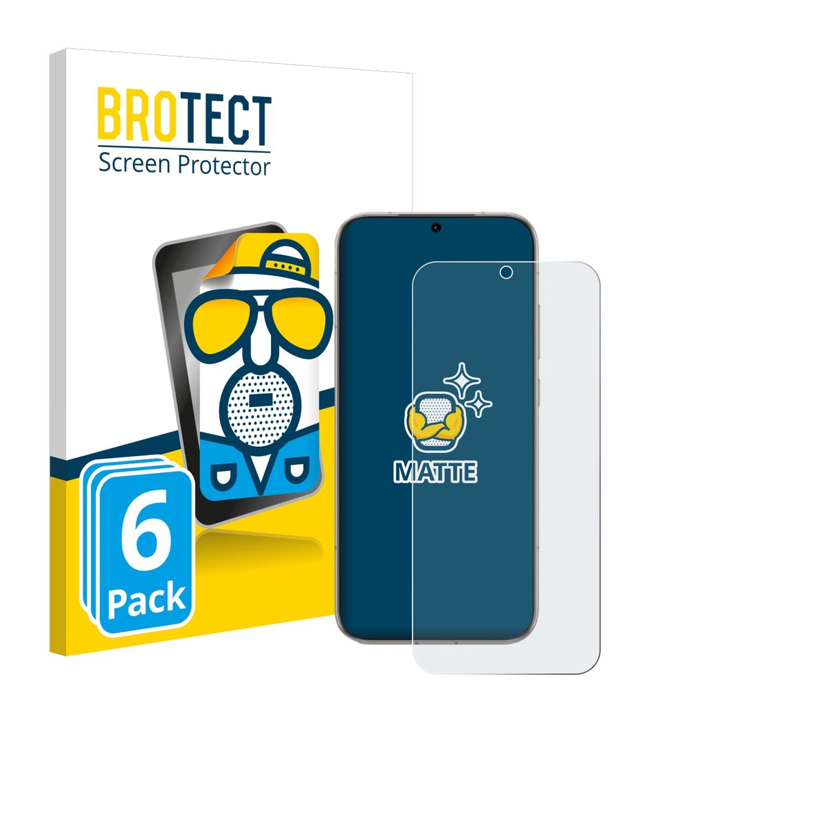 BROTECT - Screenprotector voor Honor Magic 8 - Folie Beschermfolie matte 6 Stuks