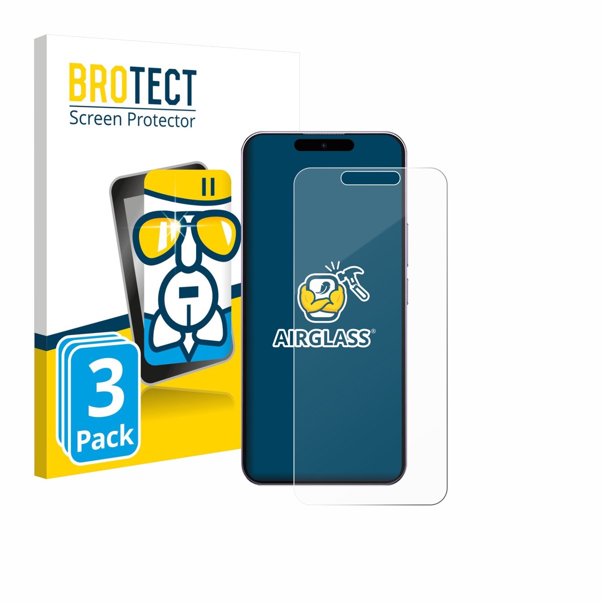 Screenprotector 3 Stuks voor Oukitel P1 Pro Beschermglas transparant