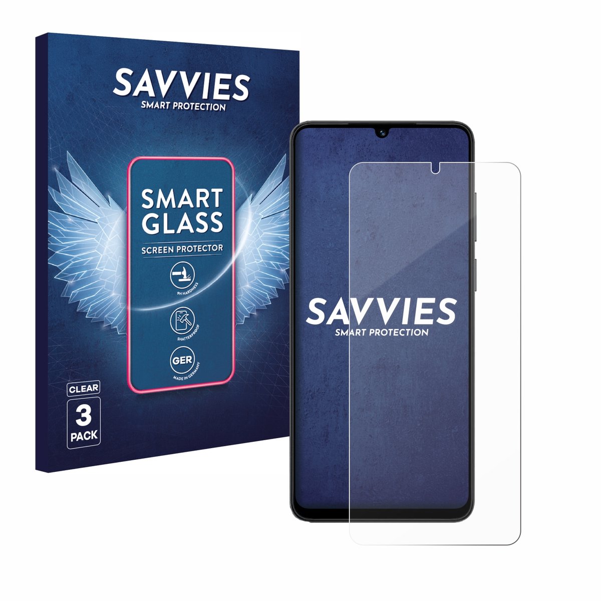 3 Stuks Savvies Screenprotector - geschikt voor Honor X5c - beschermfolie glas transparant