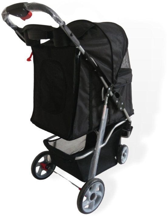 Topmast Hondenbuggy Modern zwart