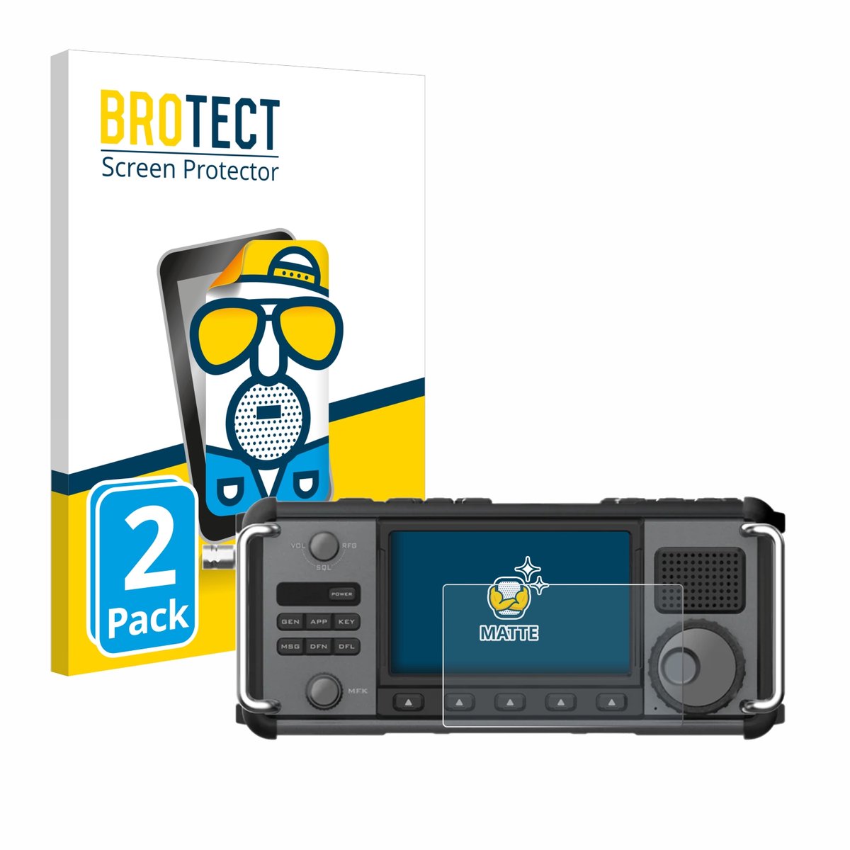 BROTECT - Screenprotector voor Xiegu X6200 - Folie Beschermfolie matte 2 Stuks