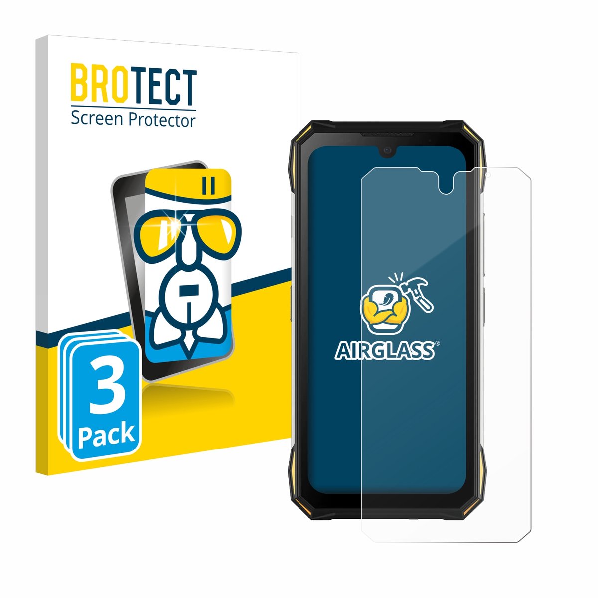 Screenprotector 3 Stuks voor Doogee S89 Pro Beschermglas transparant