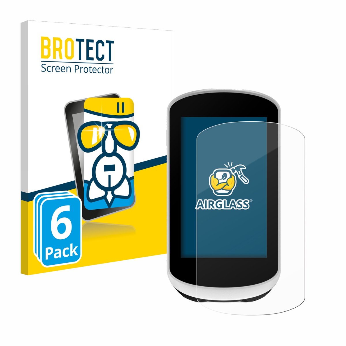 Screenprotector 6 Stuks voor Garmin Edge Explore 2 Beschermglas transparant