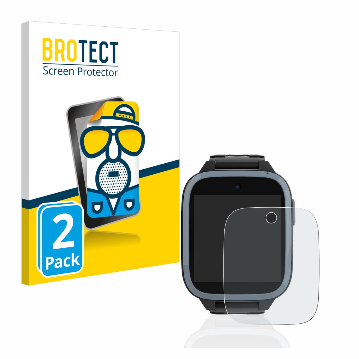 BROTECT - Screenprotector voor Xplora XGO3 / Kidzi / Let's Go - Folie Beschermfolie matte 2 Stuks