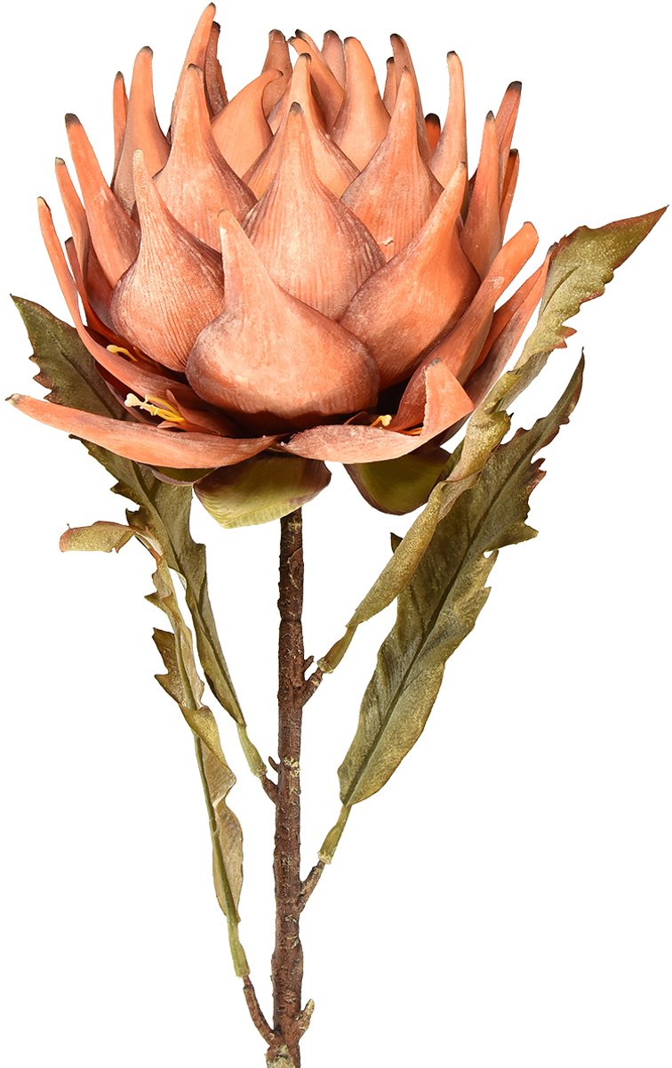 Viana Artisjok kunstbloem herfst oranje droge look Ø15cm 73cm