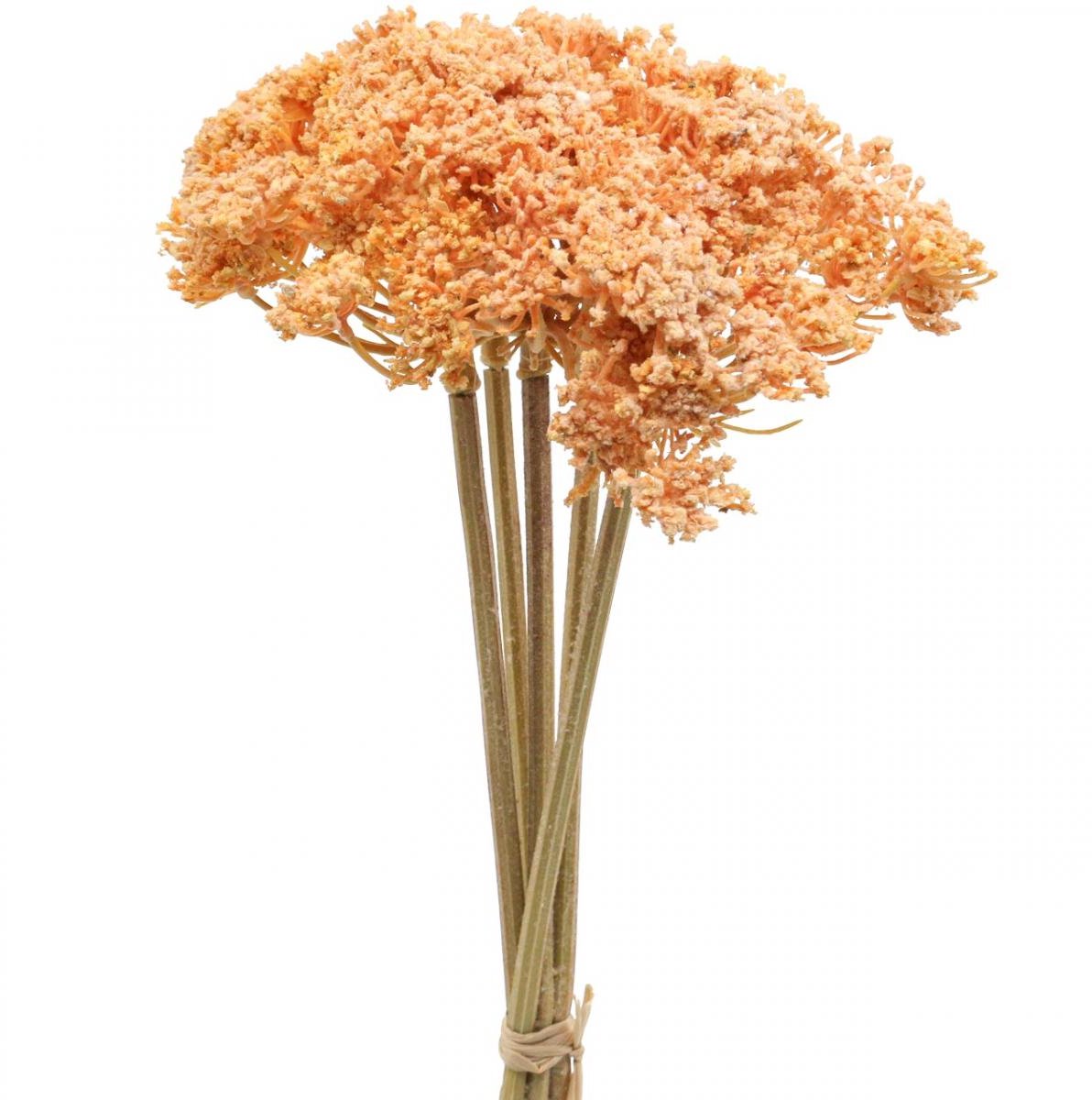 Viana Duizendblad kunst kunstbloemen oranje 50cm 5st in bos, 5 stuks