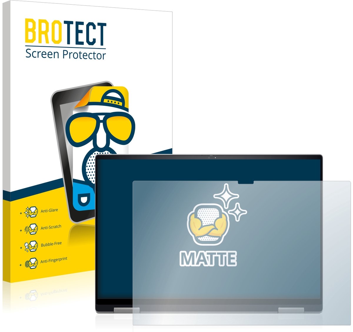 BROTECT - Screenprotector voor Dell Inspiron 16 7620 2-in-1 - Folie Beschermfolie matte