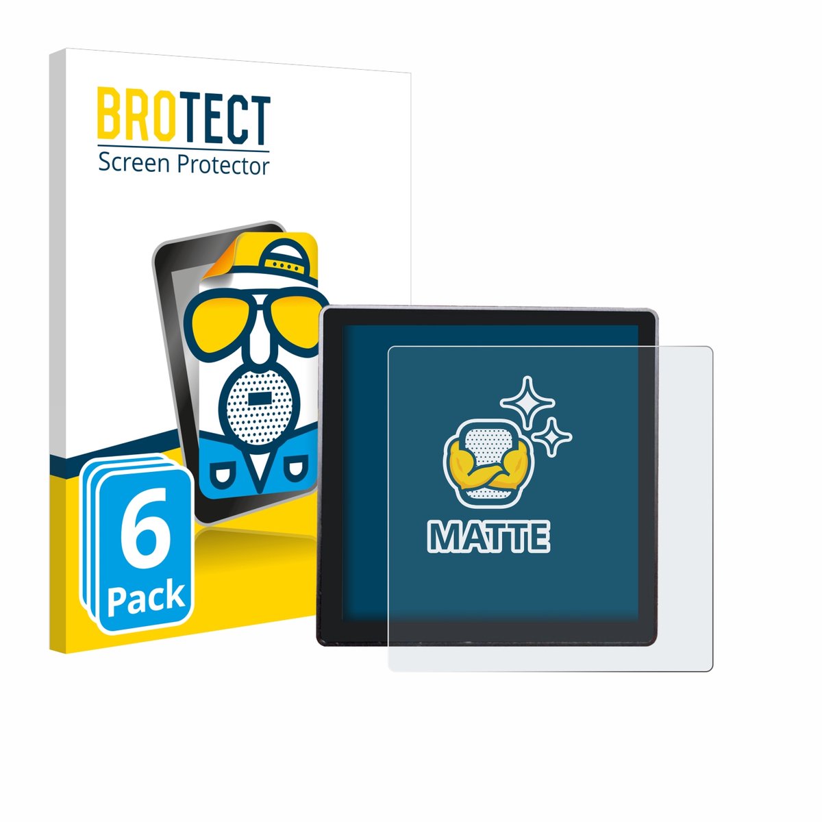 BROTECT - Screenprotector voor Shelly Wall Display - Folie Beschermfolie matte 6 Stuks