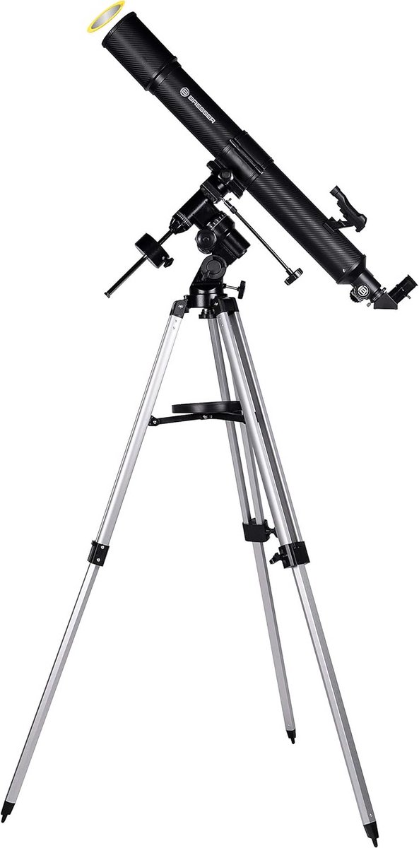 Astronomische Telescoop Refractor 80/900 met EQ-montuur, Statief en Zonnefilter