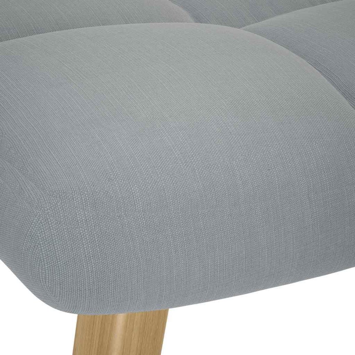 Comfortabele Relaxfauteuil met Voetenbank Stof Lichtgrijs