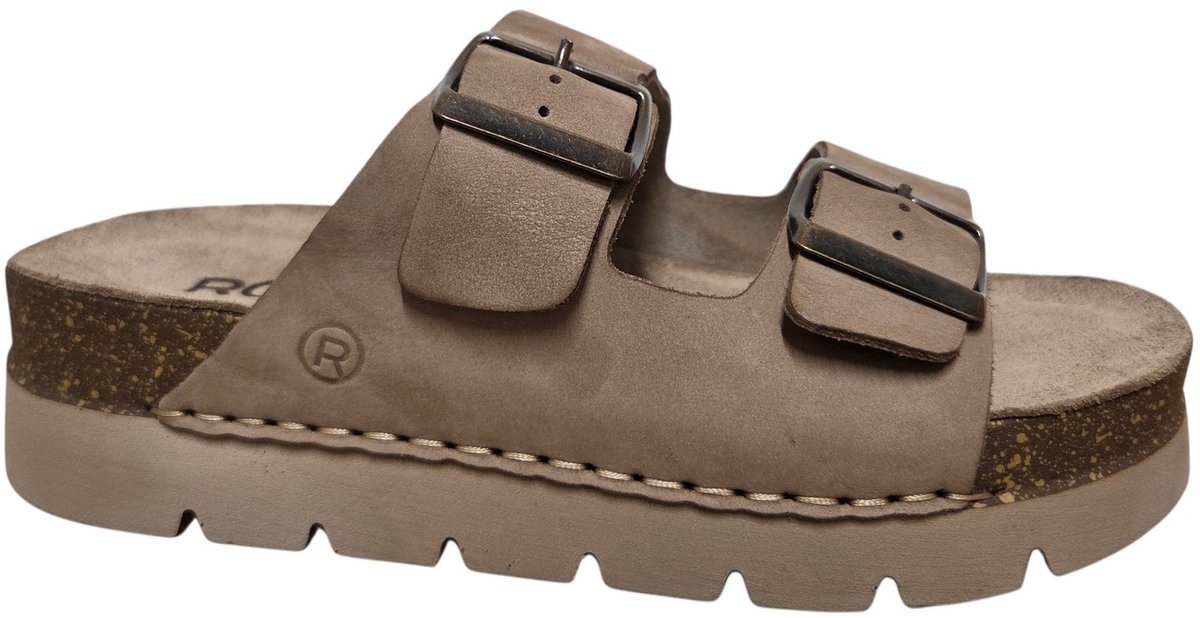 Rohde 6330 18 Slippers Beige Nubuck Dames - Beige - 40