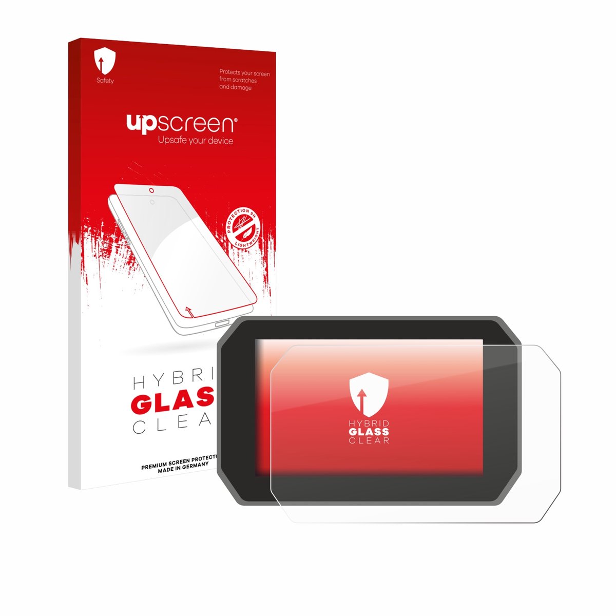 upscreen - Screenprotector voor Yamaha Tracer 9 GT+ 2025 - Folie Beschermfolie Beschermglas transparant