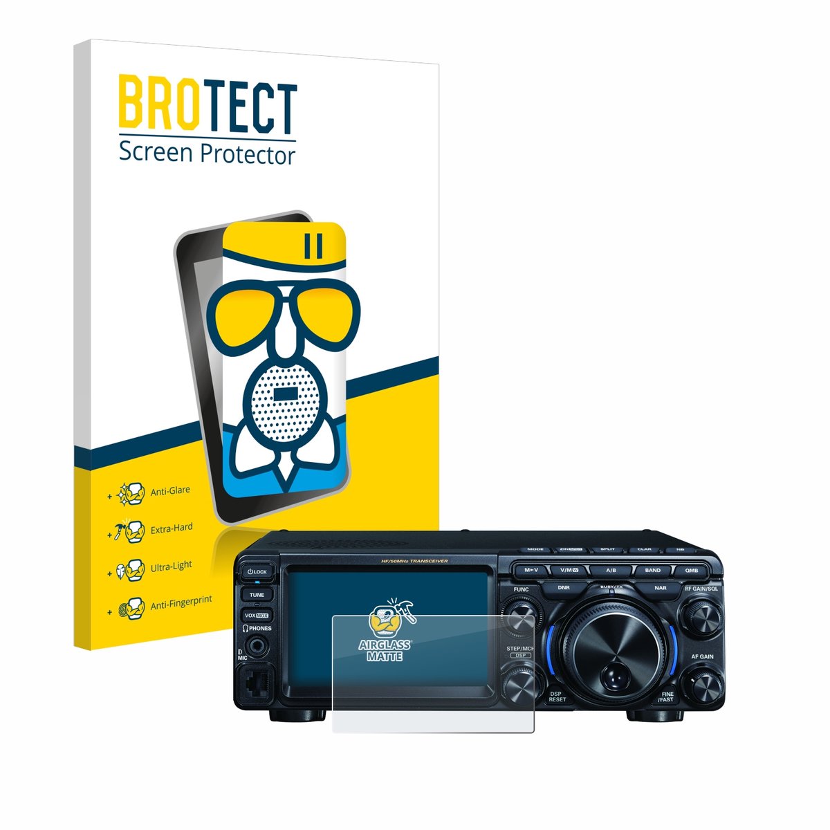 BROTECT - Screenprotector voor Yaesu FT-710 - Folie Beschermfolie Beschermglas matte