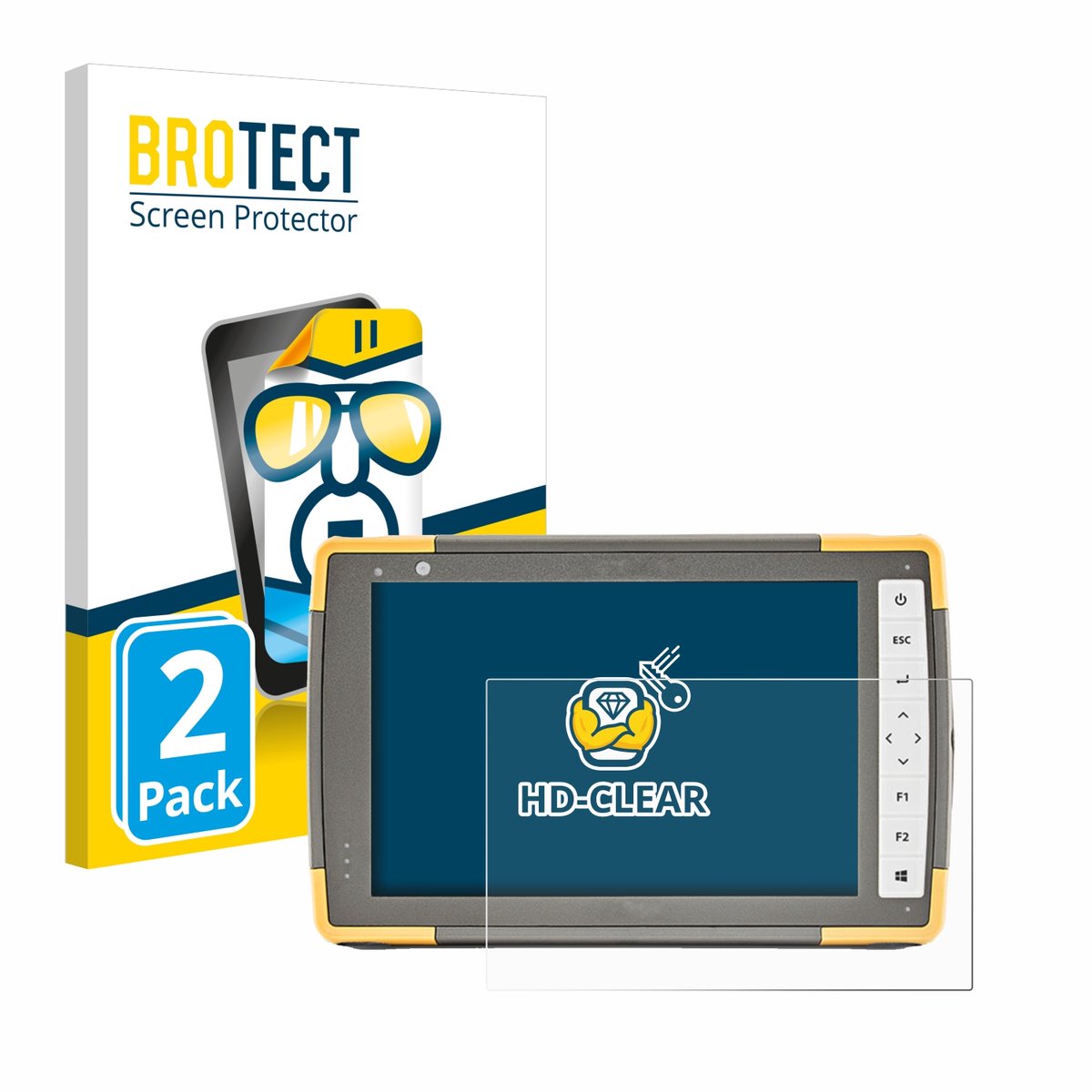 BROTECT - Screenprotector voor Topcon FC-6000 - Folie Beschermfolie transparant 2 Stuks