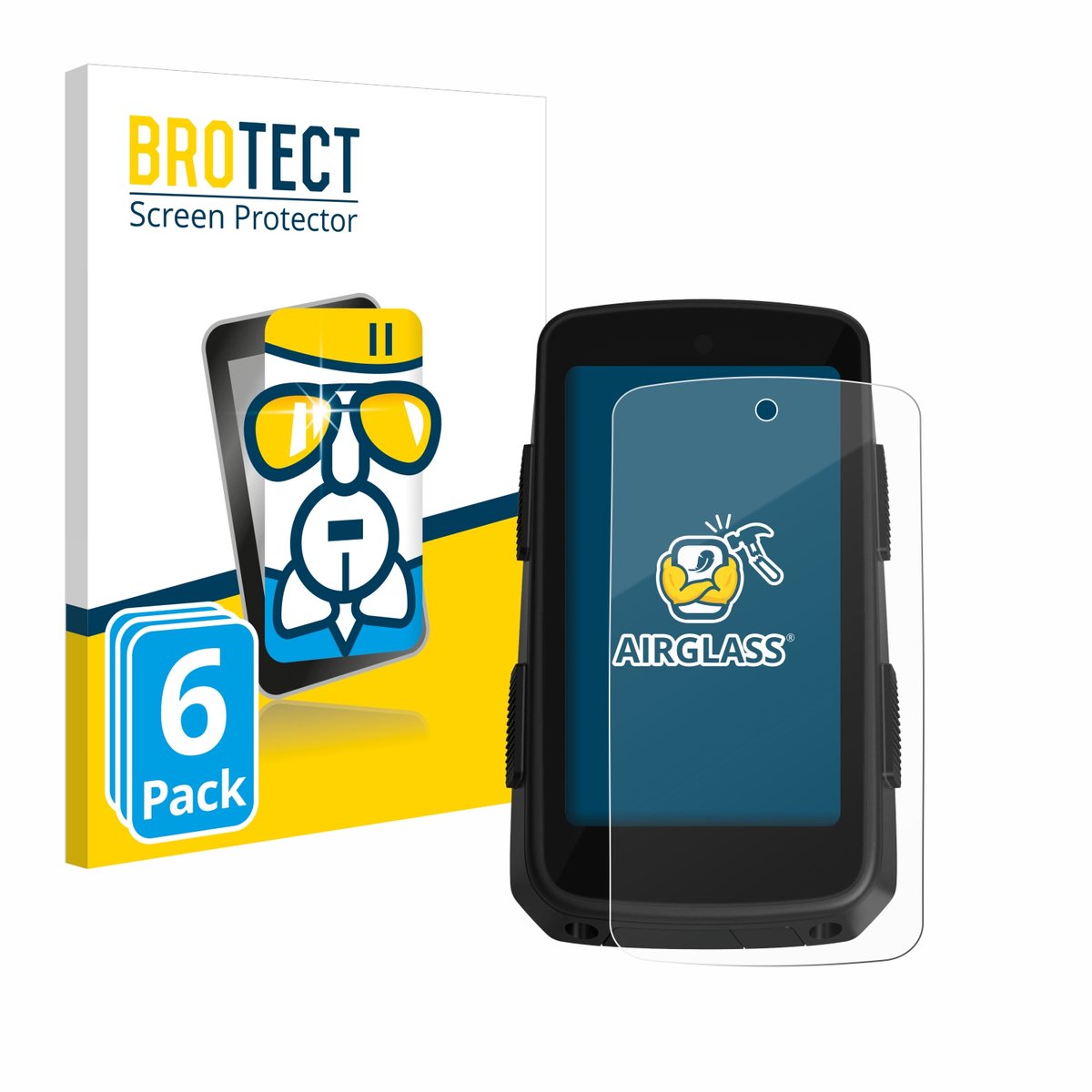Screenprotector 6 Stuks voor Hammerhead Karoo 3 Beschermglas transparant