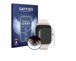 Savvies - Screenprotector voor Huami Amazfit Cheetah (Square) - Folie Beschermfolie transparant volledig dekking 4 Stuks