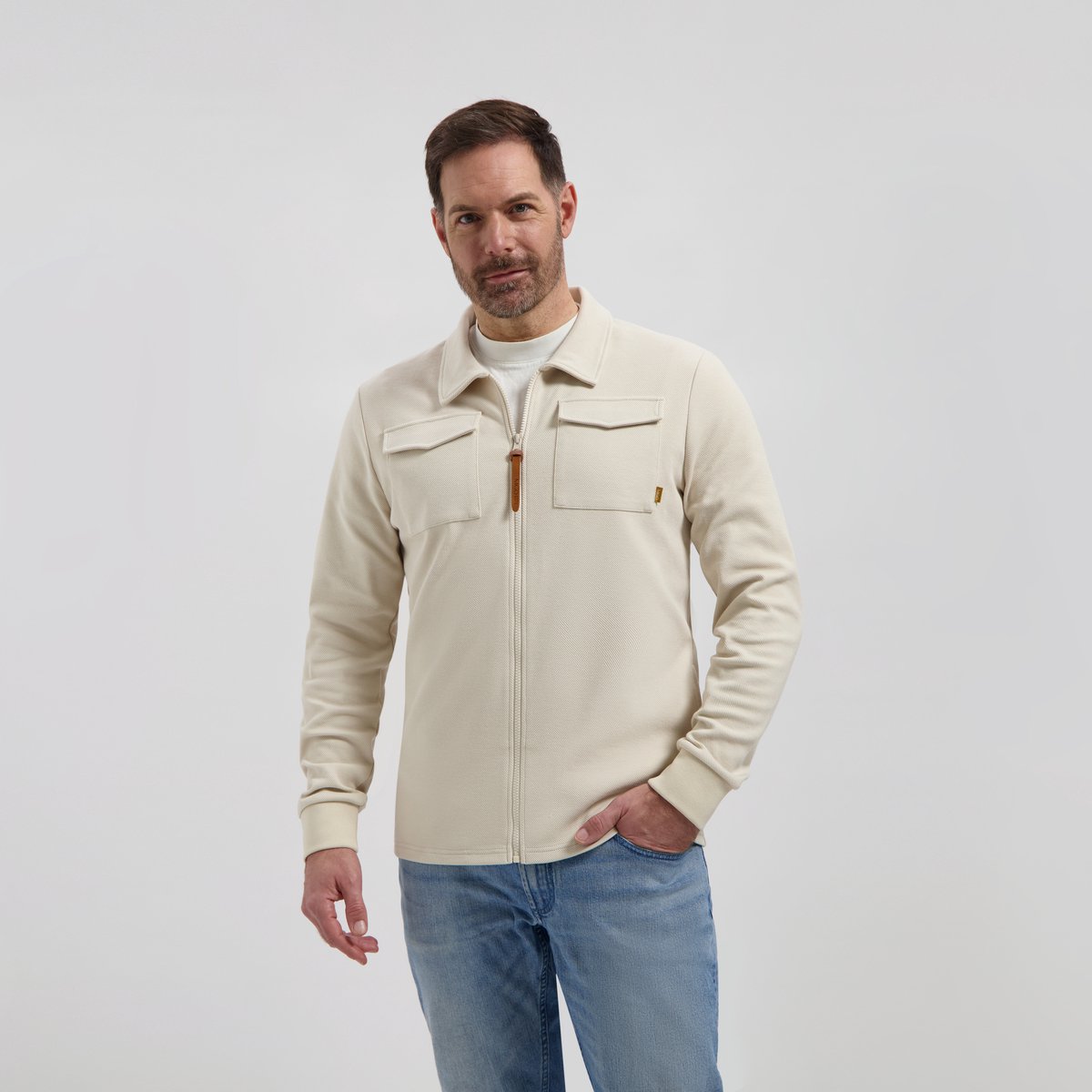MGO Penn Heren - Outdoorvest - Fleece voering - Zand