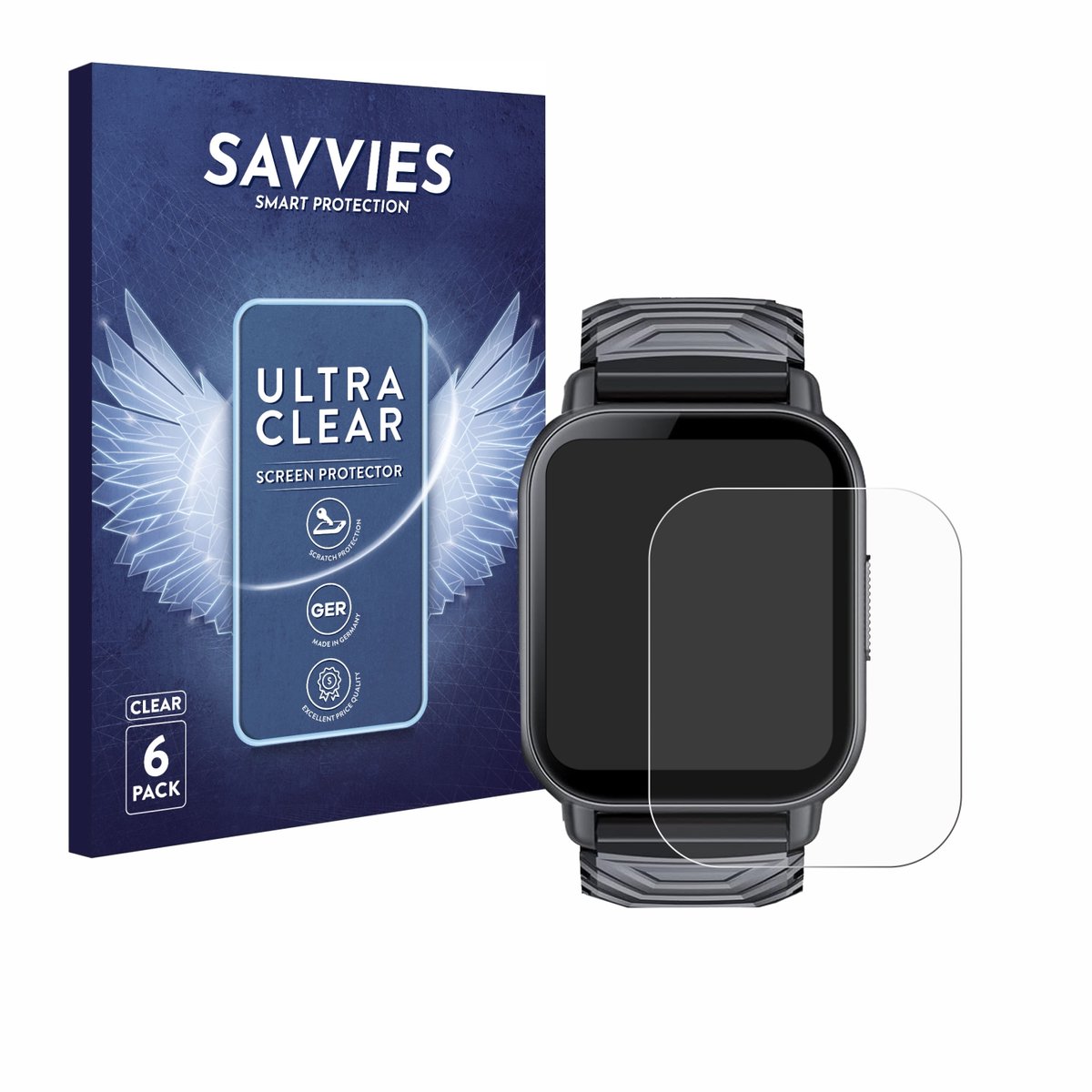 Savvies - Screenprotector voor WeurGhy Y6 1.85" - Folie Beschermfolie transparant 6 Stuks