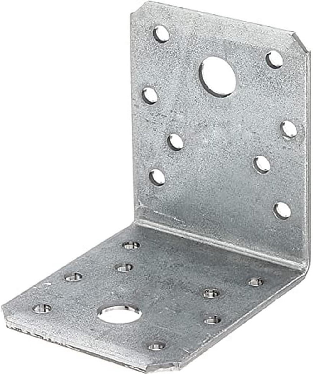 Hoekverbinder Verzinkt 70x70x55 mm Set van 50 Stuks