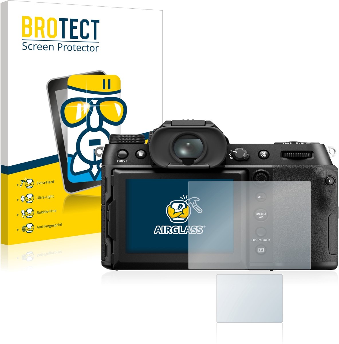 Screenprotector voor Fujifilm GFX50S II Beschermglas transparant