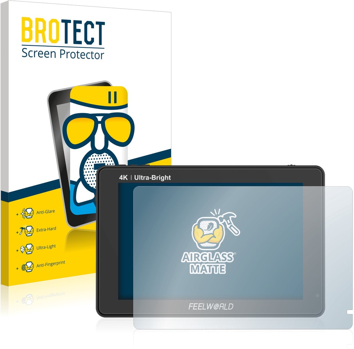 BROTECT - Screenprotector voor Feelworld LUT7 7" - Folie Beschermfolie Beschermglas matte