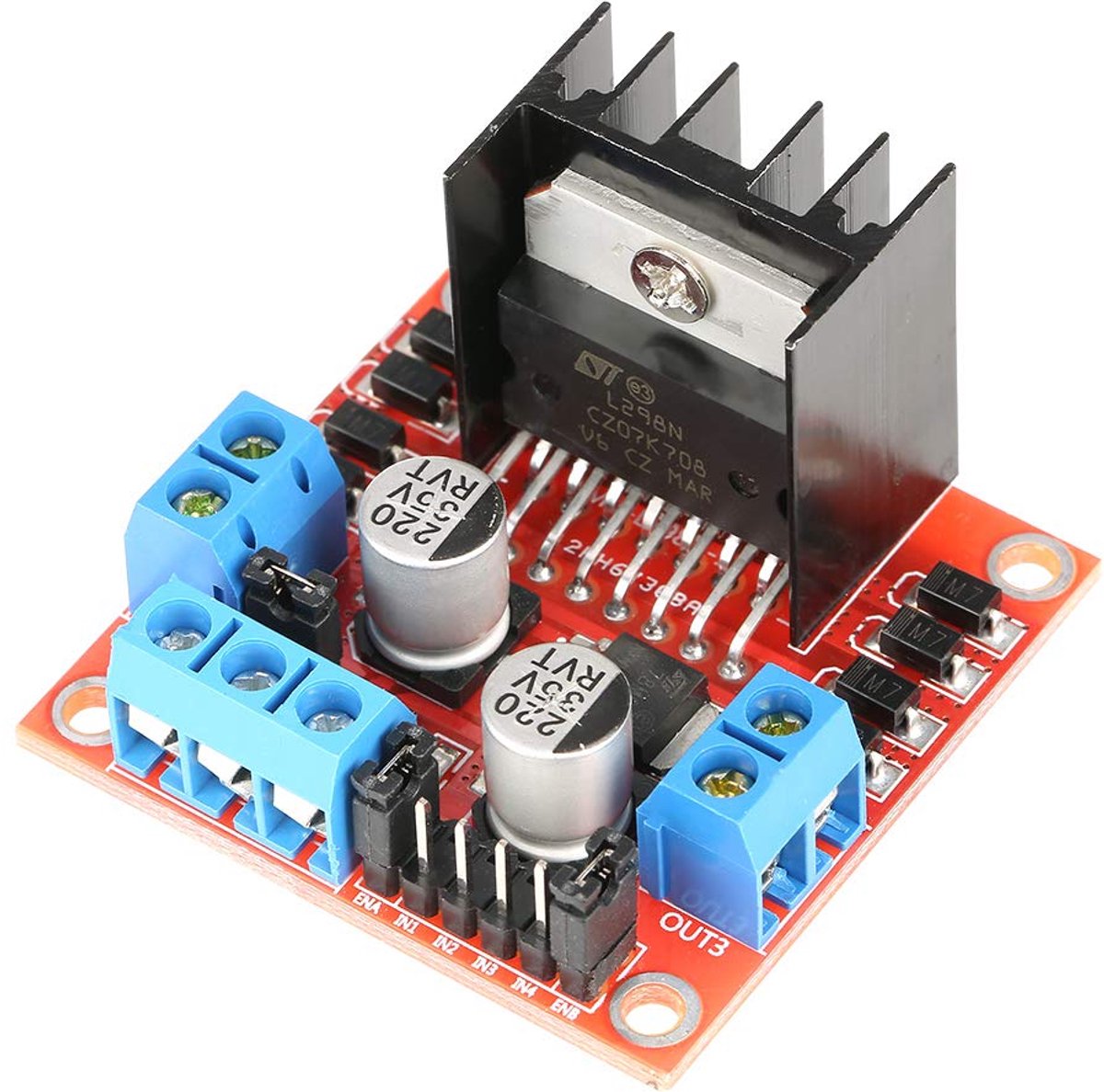 H-brug Motorbestuurder - Dual Kanaal Stappenmotor Driver - Tot 35V en 2A