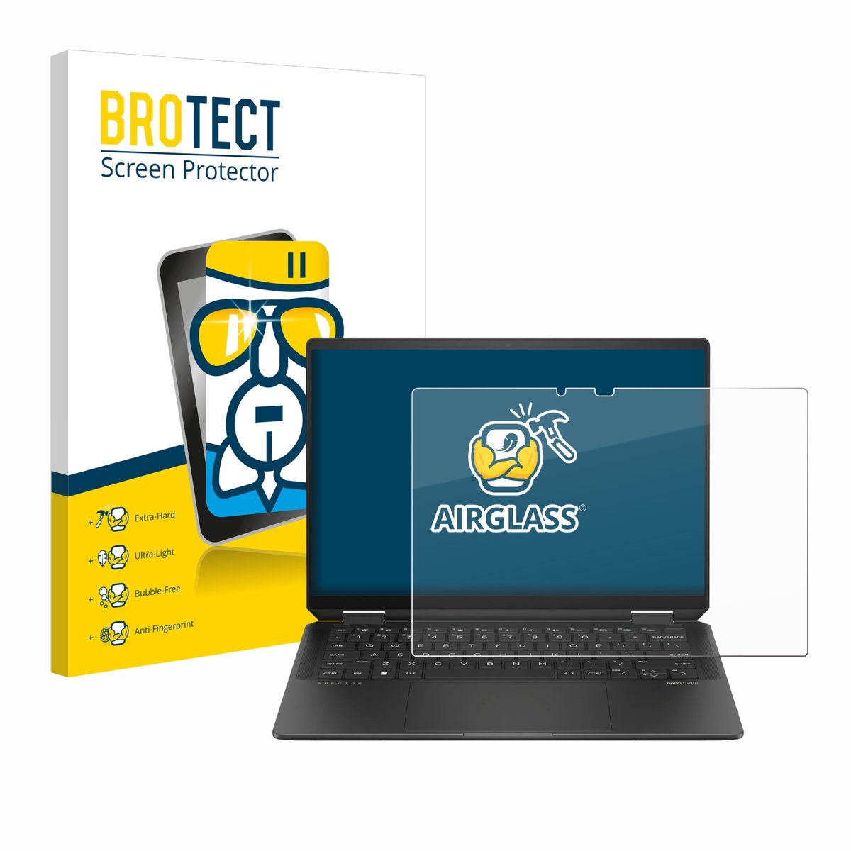 Screenprotector voor HP Spectre x360 (14-e) 2024 Beschermglas transparant