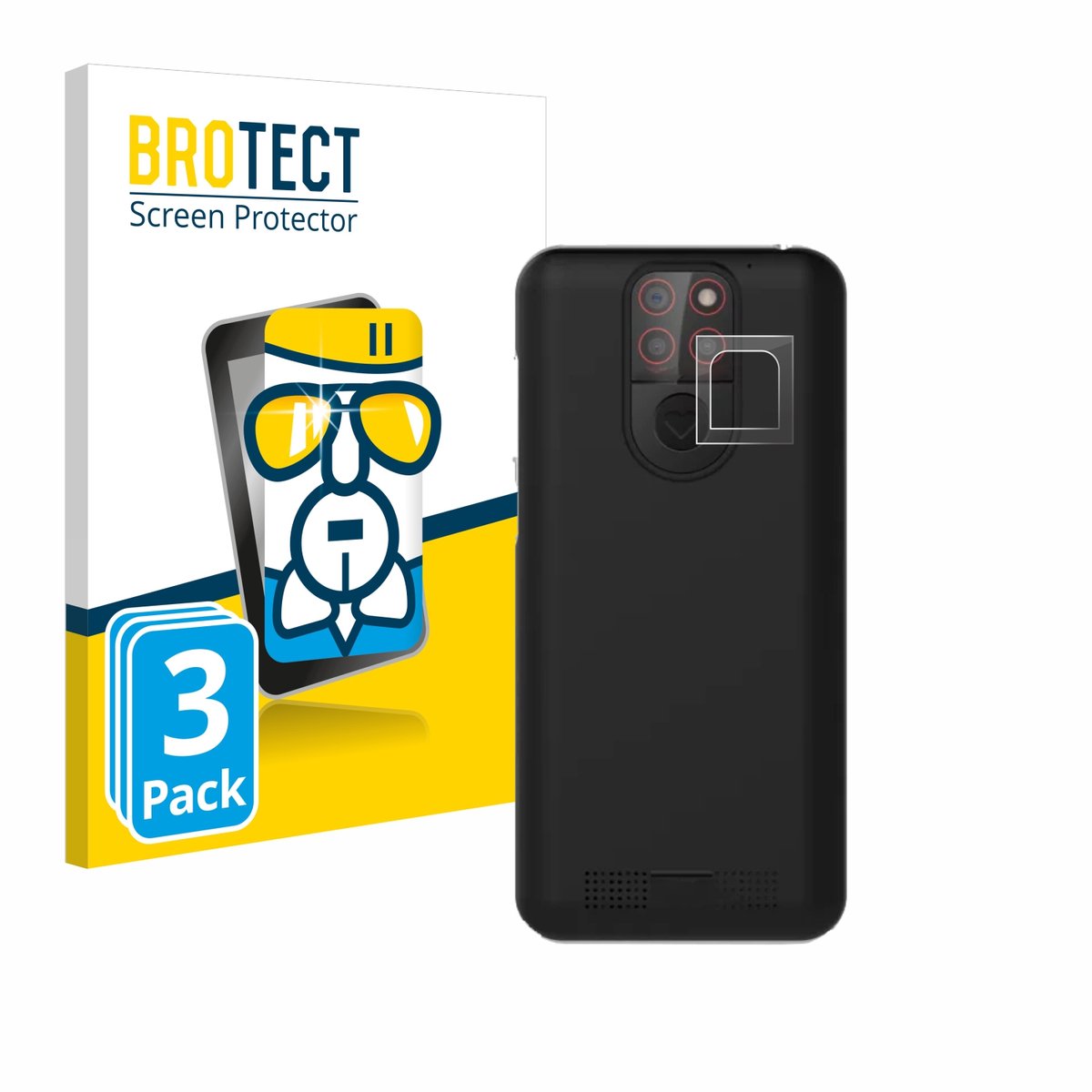 Screenprotector 3 Stuks voor Emporia Smart 5 Mini (ALLEEN Camera Lens) Beschermglas transparant
