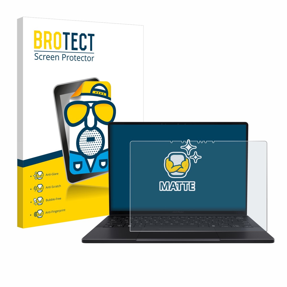 BROTECT - Screenprotector voor ASUS ProArt PX13 - Folie Beschermfolie matte 2 Stuks