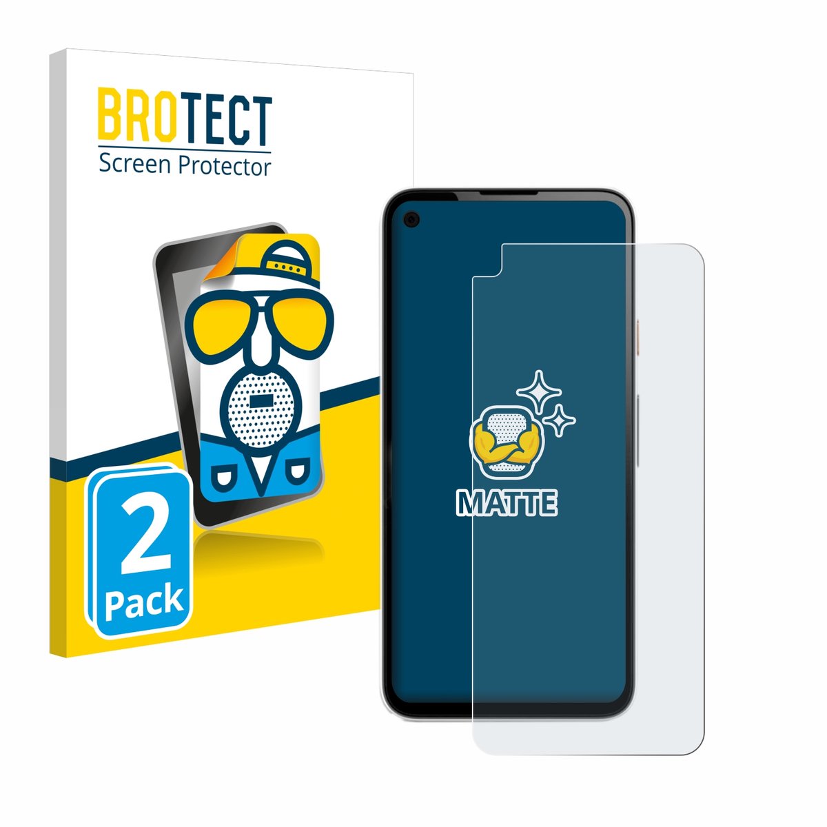 BROTECT - Screenprotector voor Google Pixel 4a - Folie Beschermfolie matte 2 Stuks
