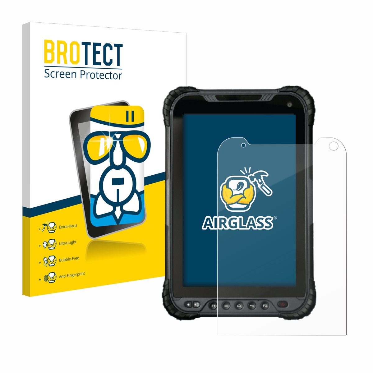 Screenprotector voor UniStrong UT30 8" Beschermglas transparant
