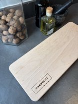 TheWootz Broodplank Hout - Massief Beukenhout - Serveerplank 45x18 cm