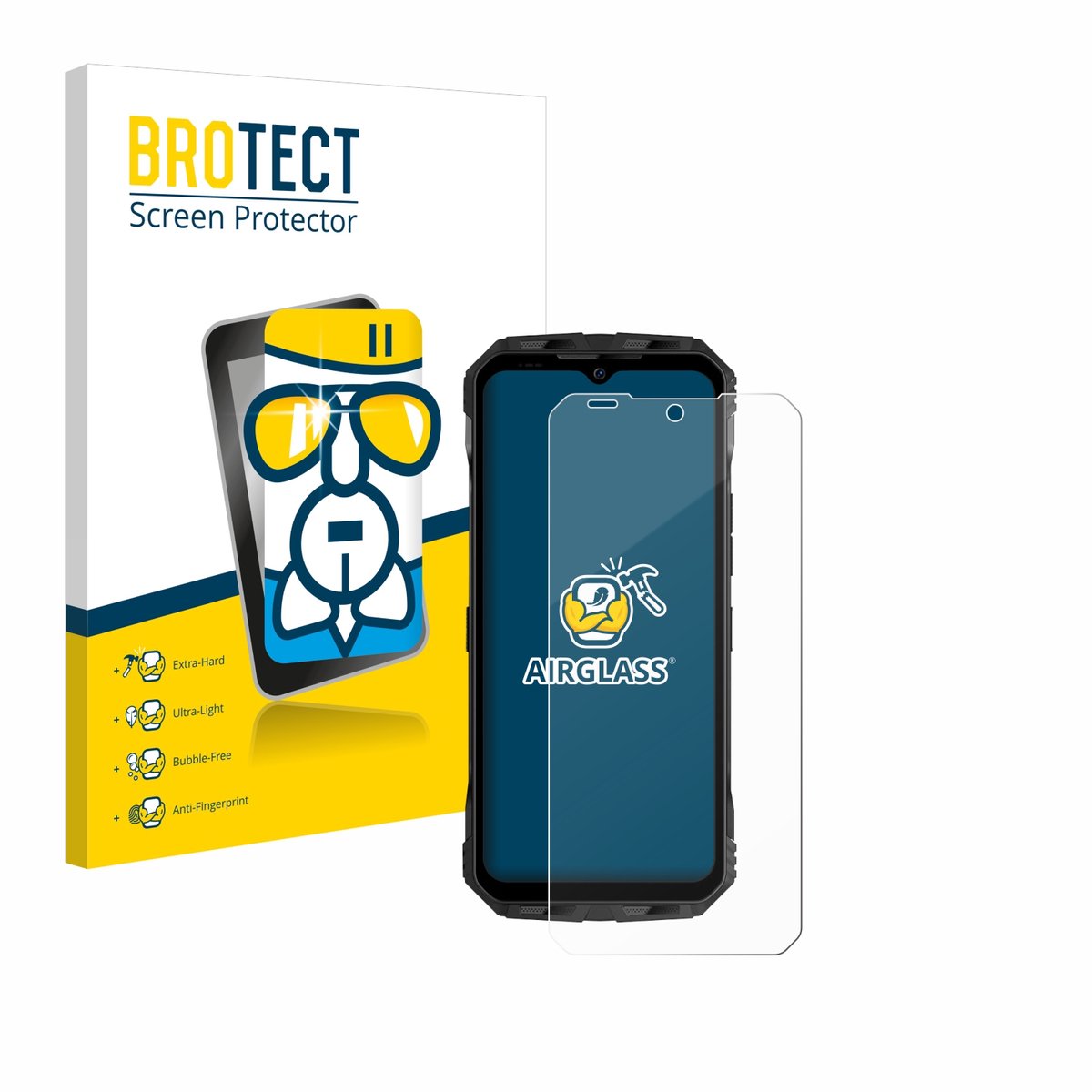 Screenprotector voor Doogee V30 Beschermglas transparant