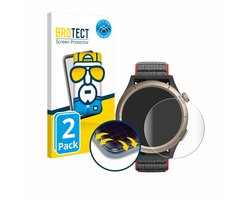 BROTECT - Screenprotector voor Huami Amazfit Cheetah Pro - Folie Beschermfolie transparant volledig dekking - 2 Stuks