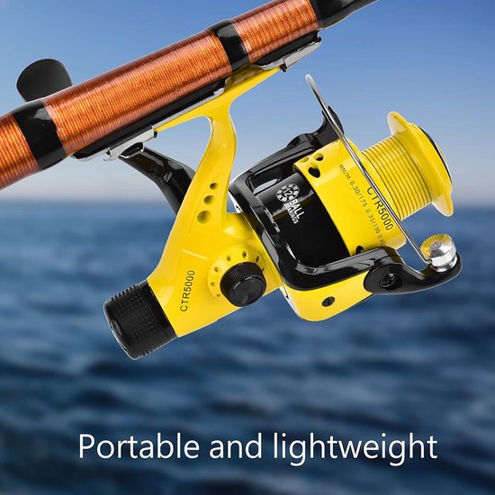 Allecto - Spinmolen voor zoutwater - Metaal - Hoge prestatie - Lichtgegoten - Visrollen - Geschikt voor zoutwatervissen - Zilver 1 spinmolen, zoutwater metaal met hoge prestatie lichtgegoten spinroll visaccessoires — afbeelding 3