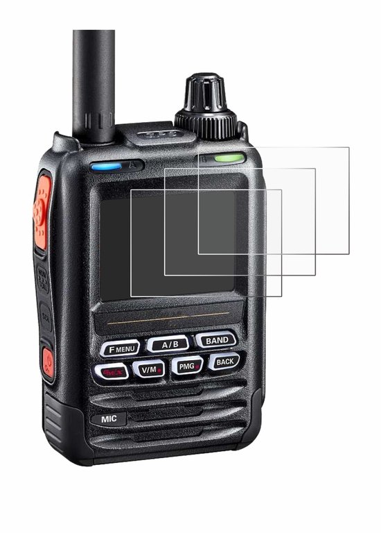 Savvies - Screenprotector voor Yaesu FT-5DE/DR - Folie Beschermfolie transparant 6 Stuks