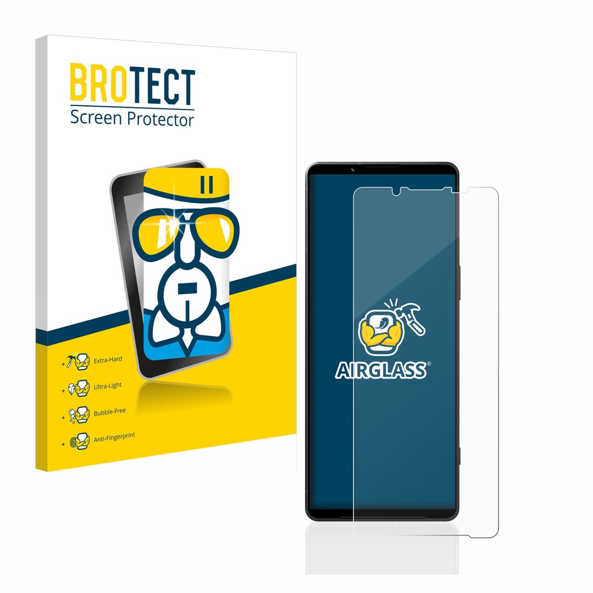 Screenprotector voor Sony Xperia 1 V Beschermglas transparant
