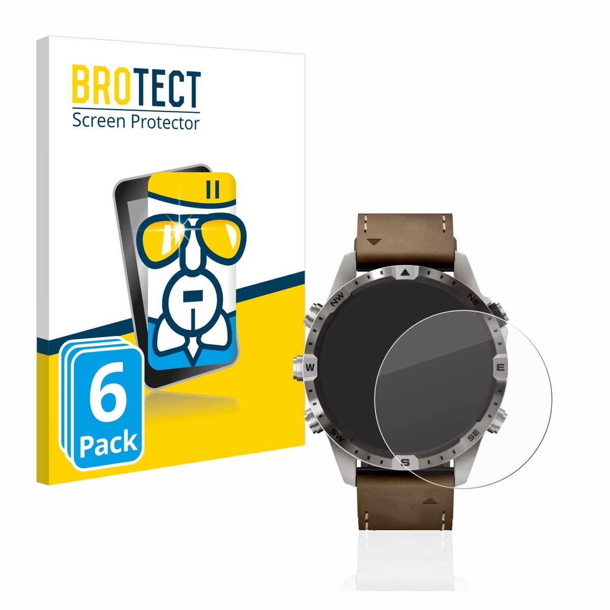 Screenprotector 6 Stuks voor Garmin Marq Adventurer (Gen 2) Beschermglas transparant