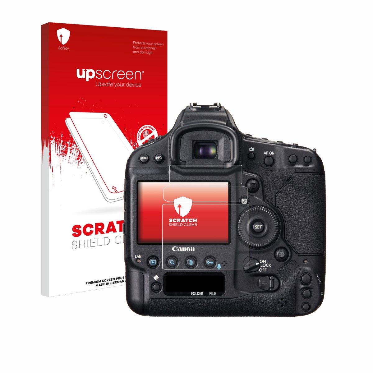 upscreen - Screenprotector voor Canon EOS 1D X - Folie Beschermfolie transparant