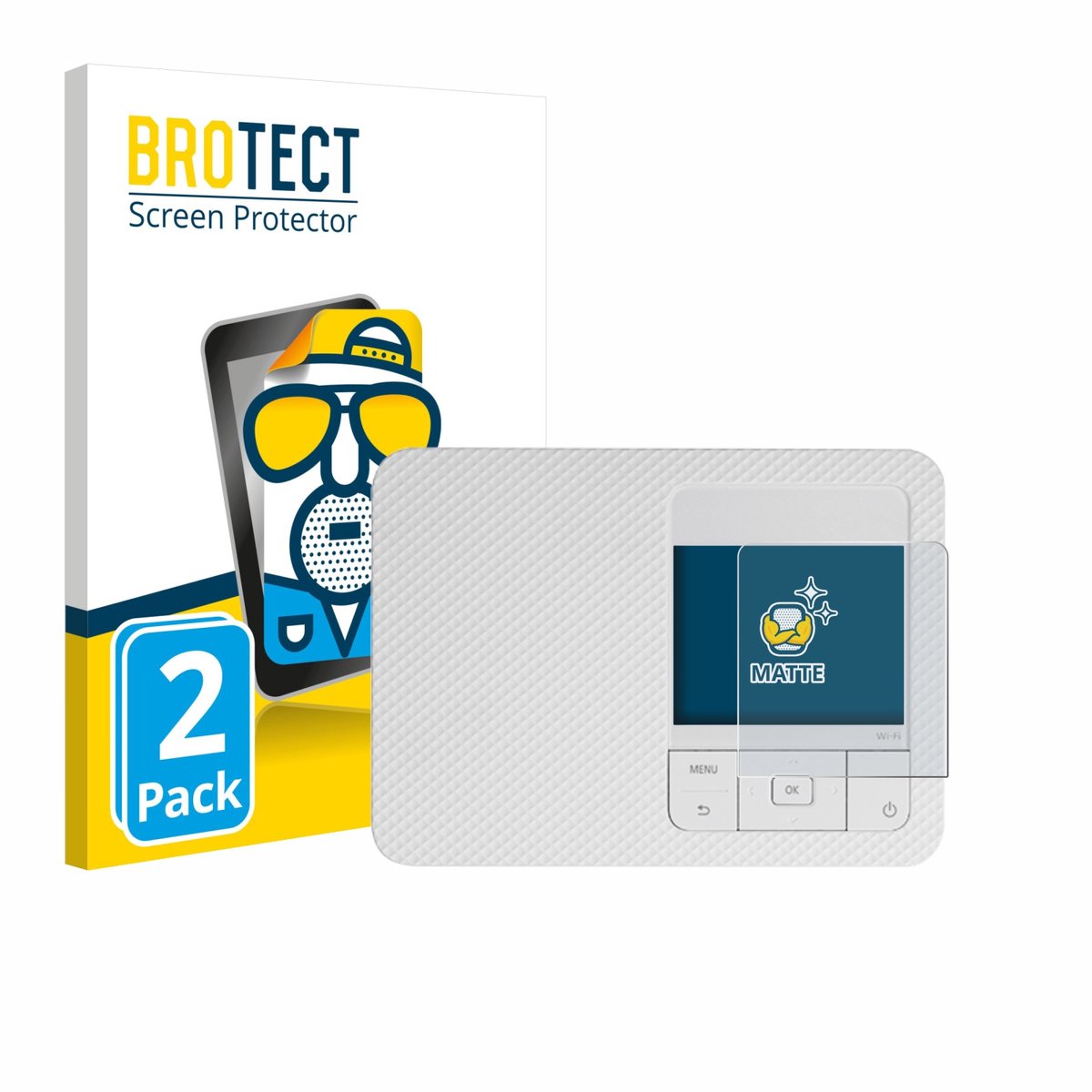 BROTECT - Screenprotector voor Canon Selphy CP1500 Mini - Folie Beschermfolie matte 2 Stuks