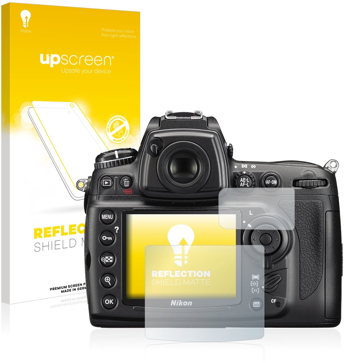 upscreen - Screenprotector voor Nikon D700 - Folie Beschermfolie anti glare matte