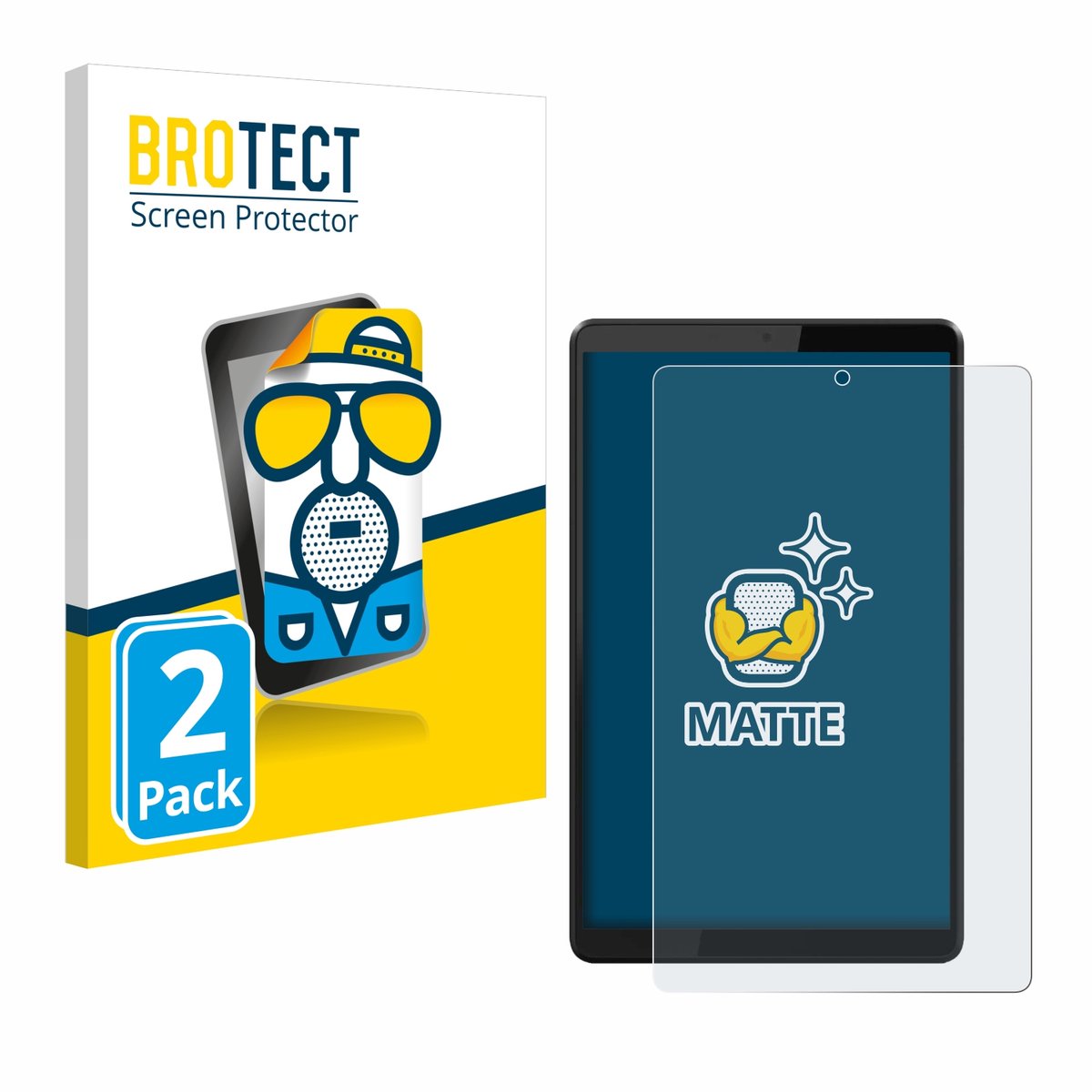 BROTECT - Screenprotector voor Lenovo Tab M8 - Folie Beschermfolie matte 2 Stuks