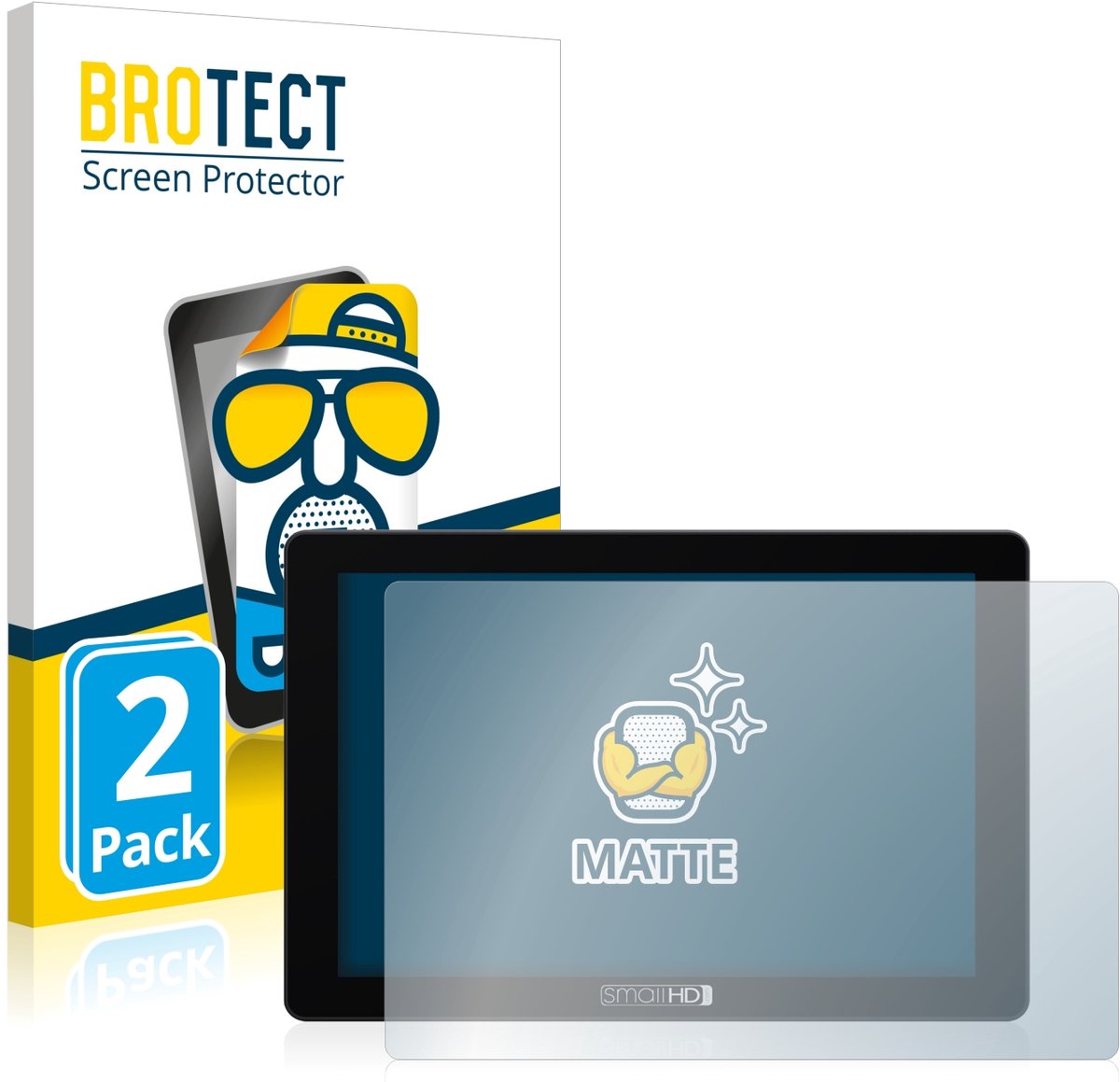 BROTECT - Screenprotector voor SmallHD 702 Touch - Folie Beschermfolie matte 2 Stuks