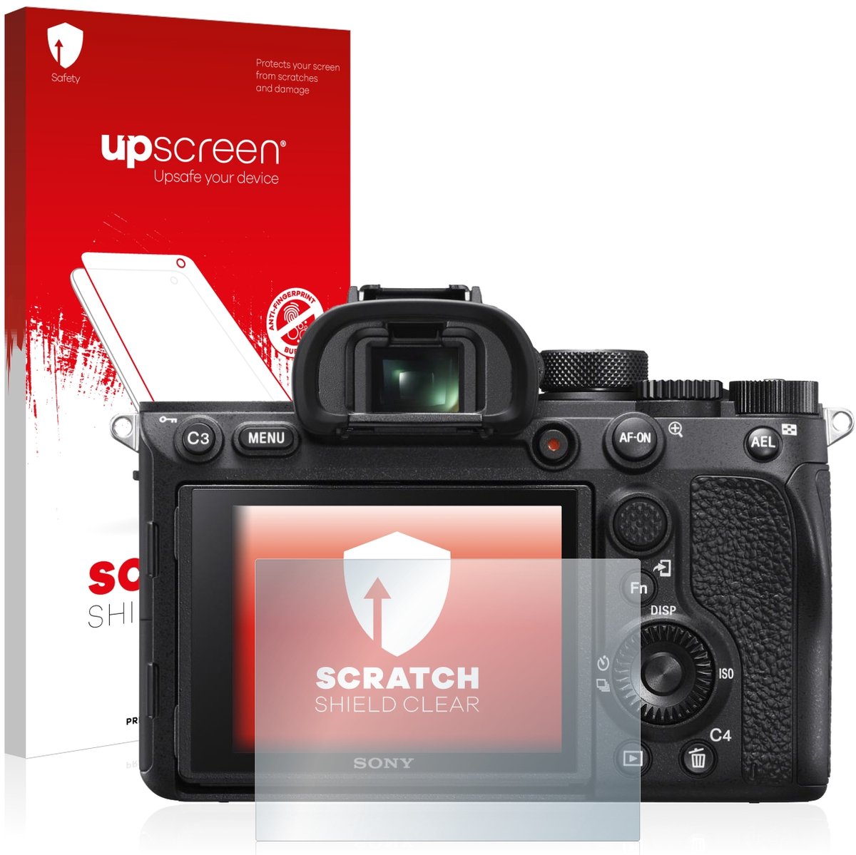 upscreen - Screenprotector voor Sony Alpha 7R IV - Folie Beschermfolie transparant