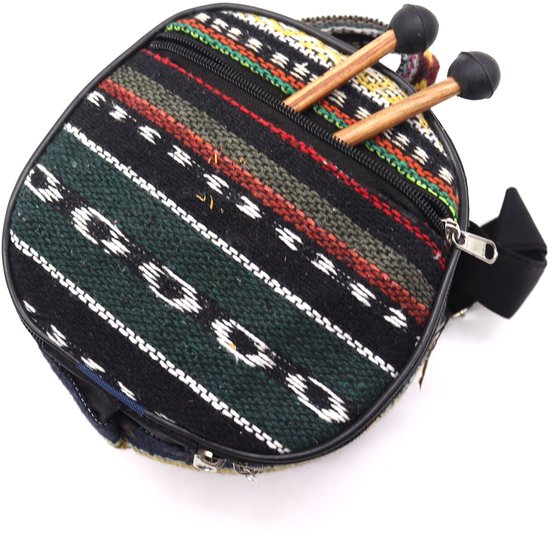Hapi Drums - Medium Stalen Tong Geluksdrumss Marmer - 17x13cm - Tongue drum - Klankschaal - Handpan - Tong Drum - Klankschalen - Yoga Drum - Steeldrum - Muziektherapie van Hapi Drums — afbeelding 3