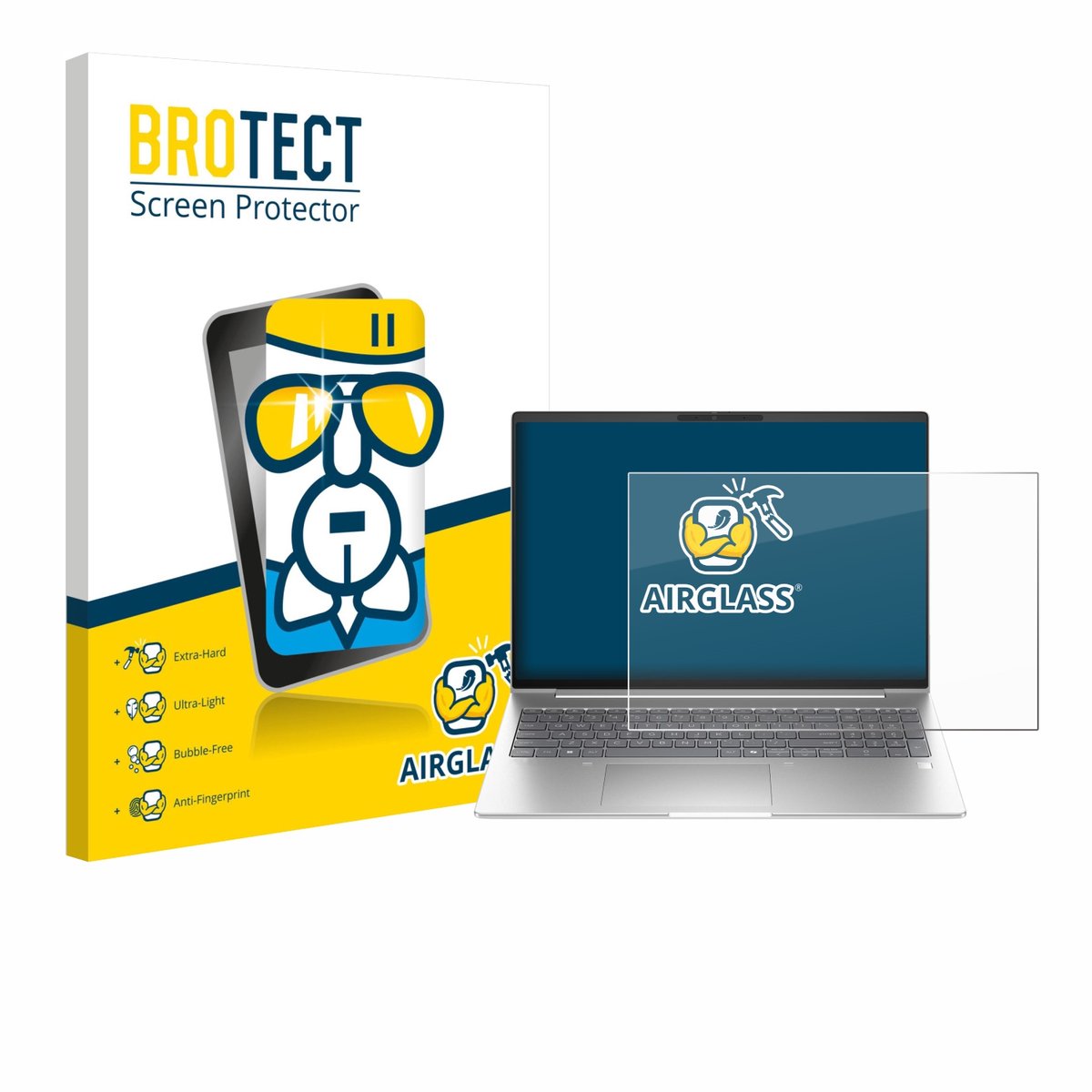 Screenprotector voor HP EliteBook 6 G1a 16" Beschermglas transparant