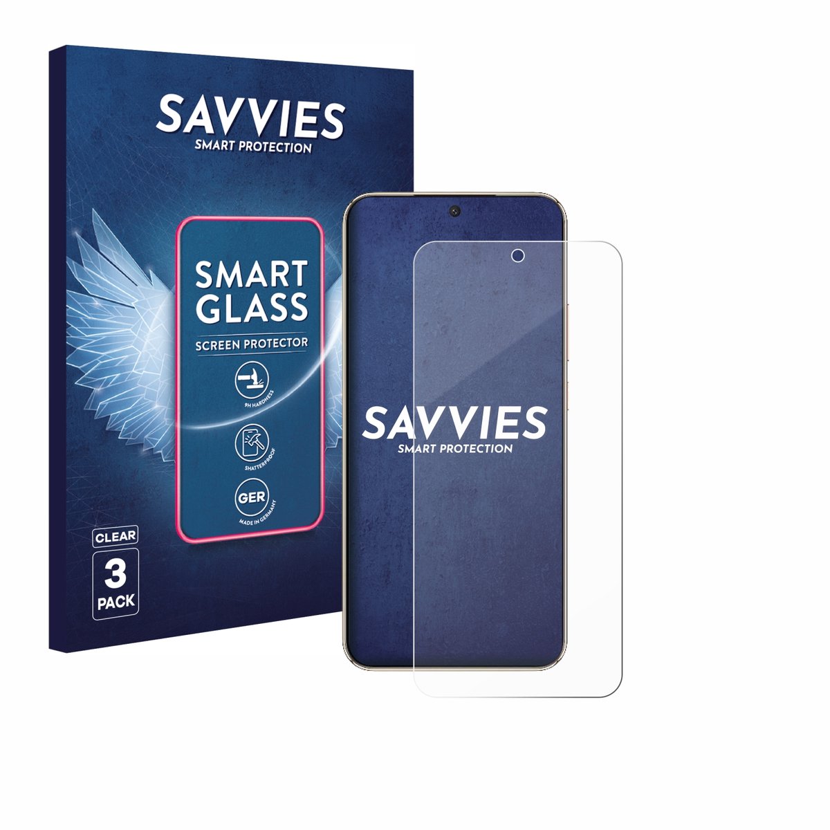 3 Stuks Savvies Screenprotector - geschikt voor Honor X9d - beschermfolie glas transparant