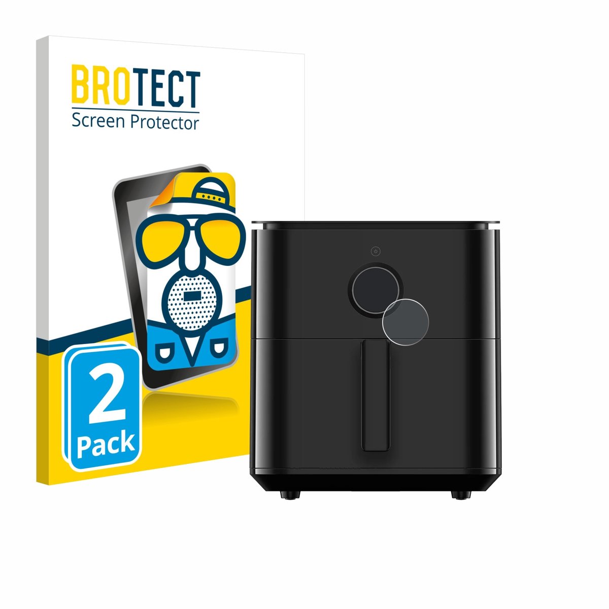 BROTECT - Screenprotector voor Xiaomi Air Fryer 6.5 L - Folie Beschermfolie matte 2 Stuks