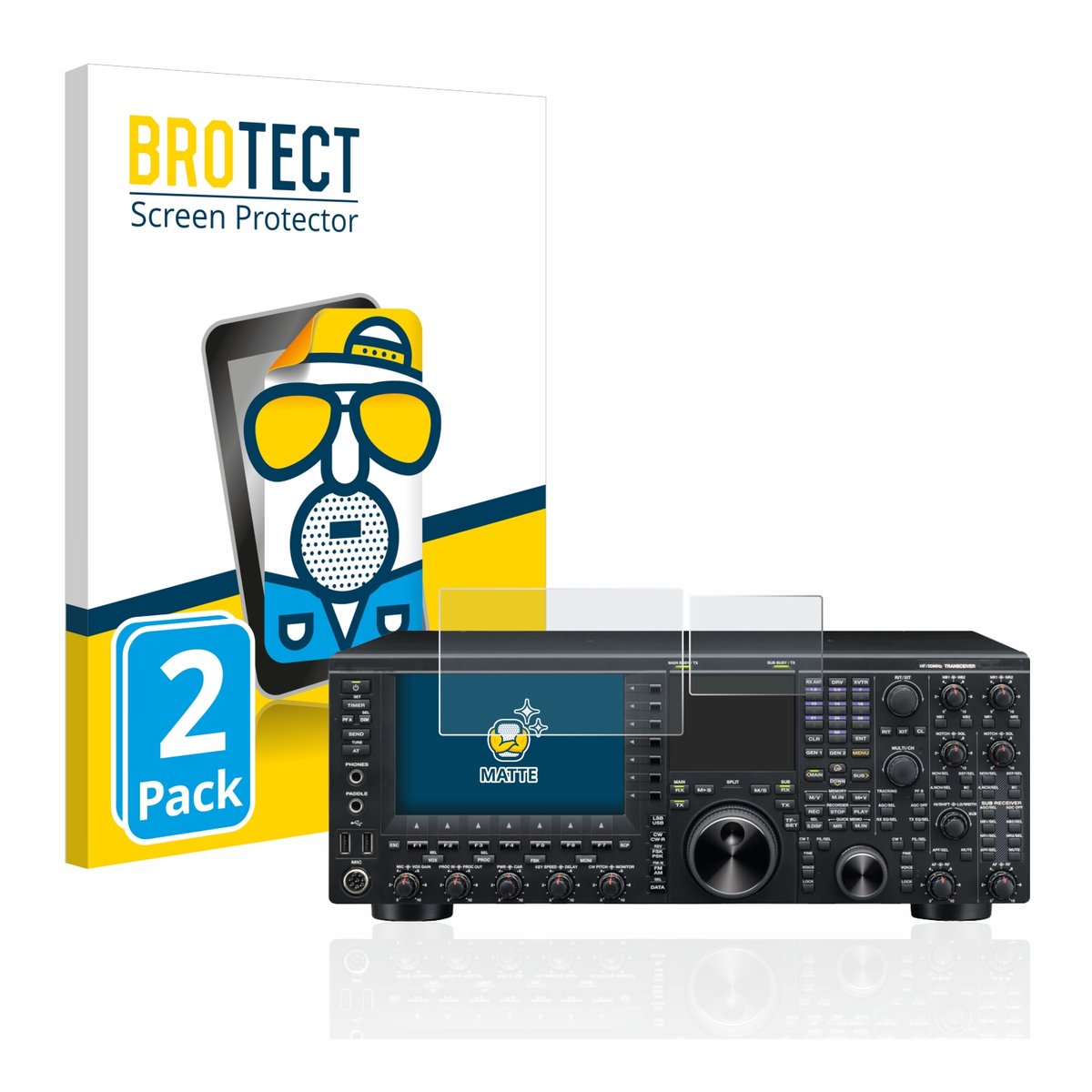 BROTECT - Screenprotector voor Kenwood TS-990s - Folie Beschermfolie matte 2 Stuks