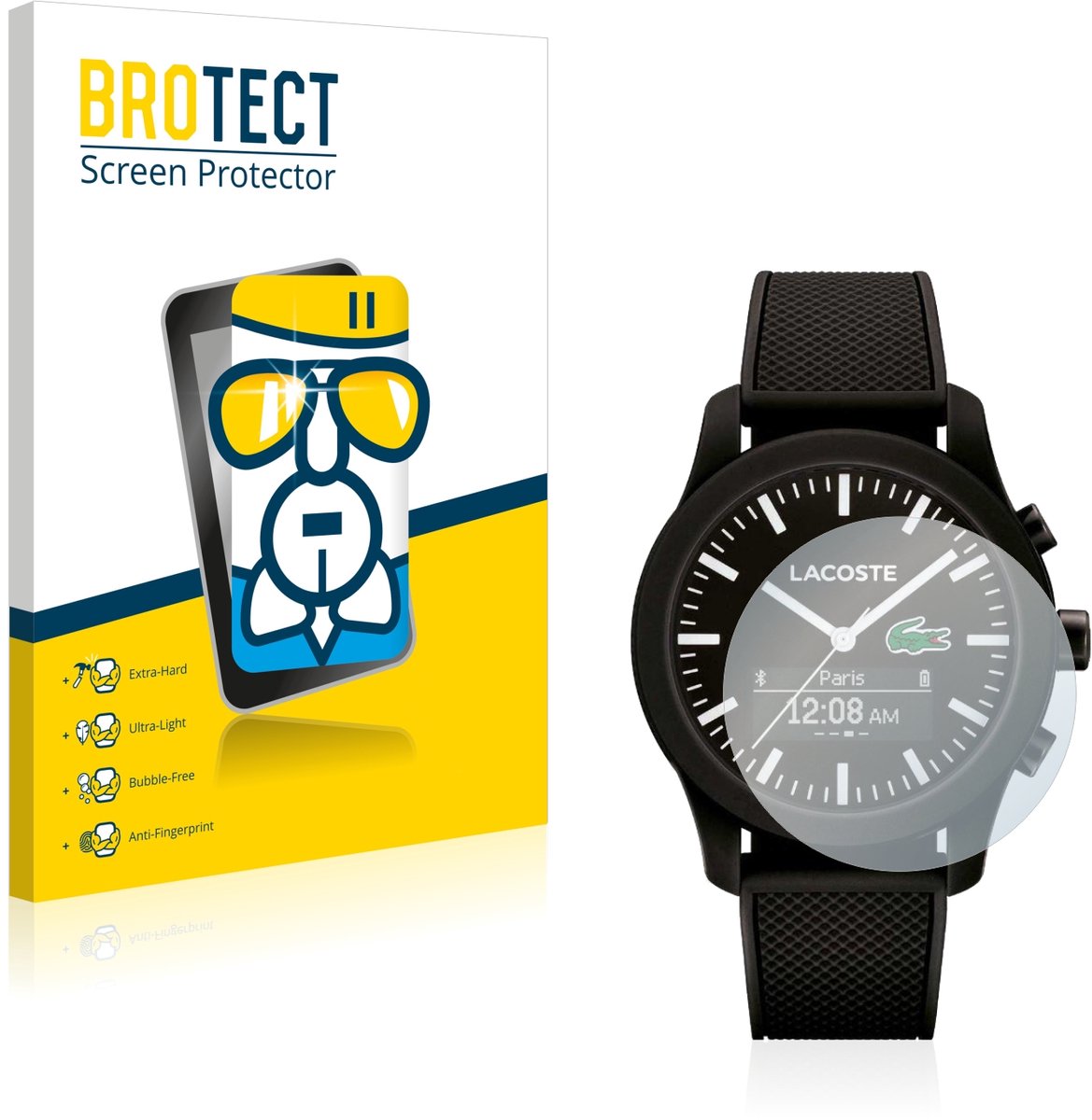 Screenprotector voor Lacoste 12.12 Contact Beschermglas transparant